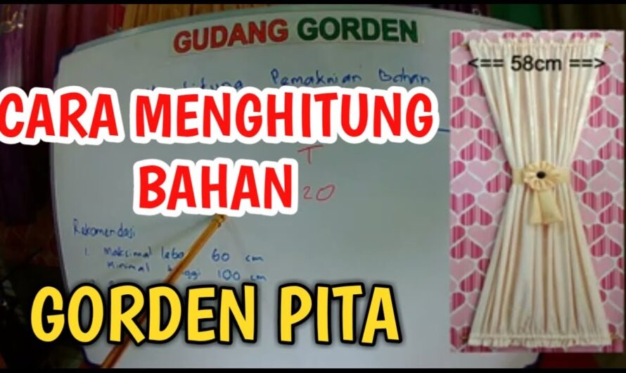 cara membuat gorden kupu kupu